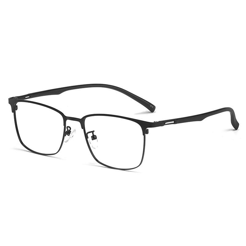 Fashion Men Ultralight Business Retro Alloy Full Frame Glasses Square Glasses Frame Optical Prescription Glasses Frame