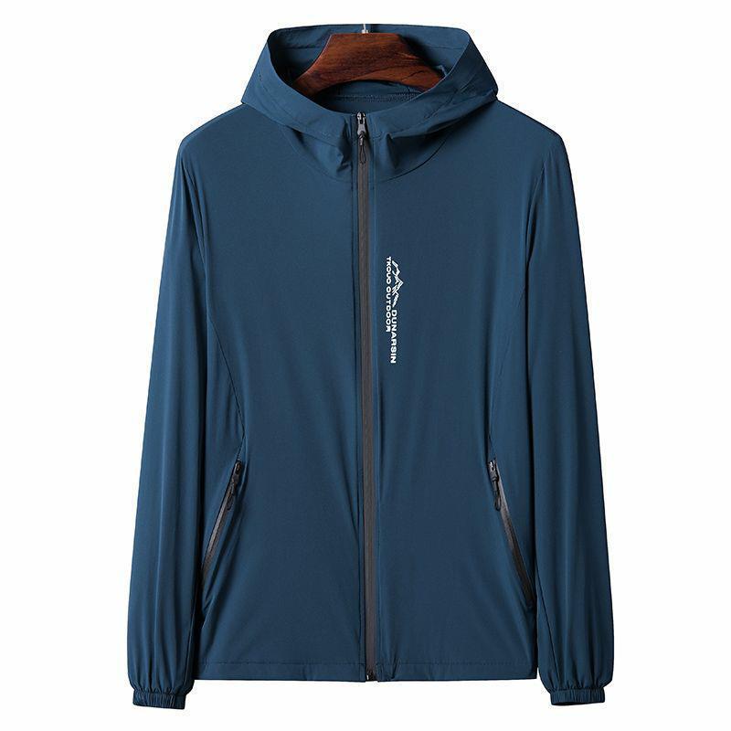 2024 Men's Hooded Ice Silk Sun Protection Jacket - Lightweight, Breathable, Outdoor Summer Wear
