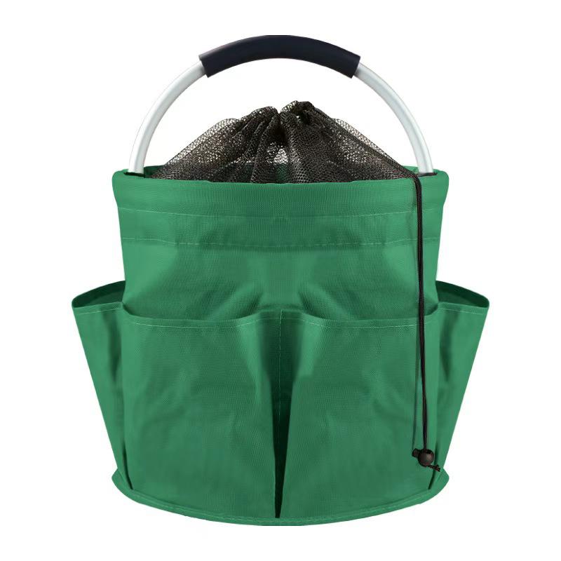 Portable Outdoor Picnic and Beach Basket – Foldable, Multi-Purpose Storage Bag for Bathroom or Mother and Baby Needs.