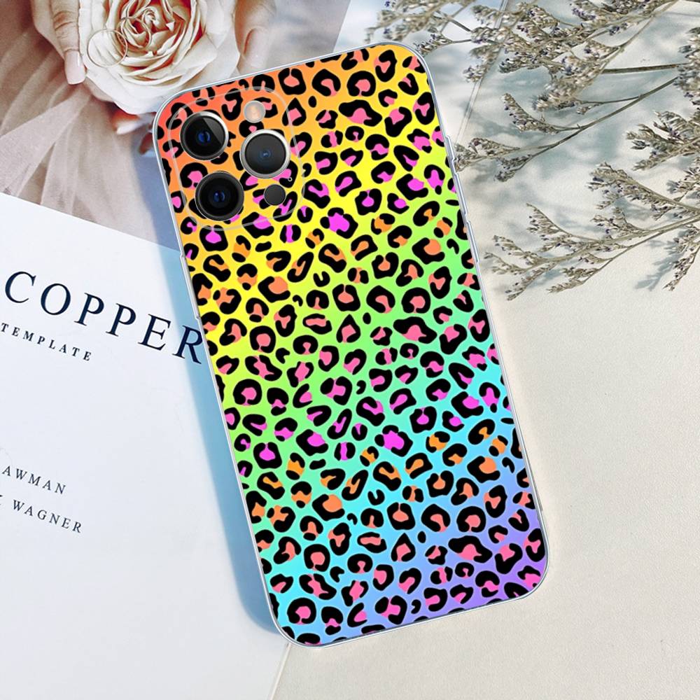 Classic Leopard Cheetah For IPhone 17 16 15 14 13 12 11 Pro Max Plus Transparent Soft TPU Phone Cover