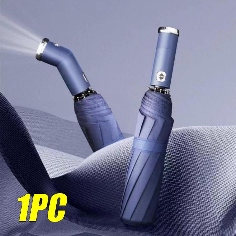 Вращающийся светодиодный зонт с 10 спицами, автоматический, складной, от солнца и дождя 2-в-1, 3 шт.