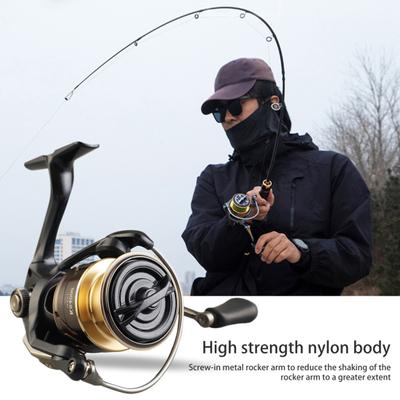 Spinnrolle 4+1 Metall BB 5.2: 1 Übersetzungsverhältnis Leichter Druckgussgriff Salzwasser-Süßwasser-Angelrad Outdoor-Angelzubehör