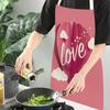 Damen Herren Frohen Valentinstag Küchenschürzen Haushaltsreinigung Schürze zum Kochen Backen Schürze Antifouling-Schürze