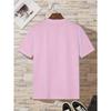 Kids Summer Crew Neck Short Sleeve T-Shirt with Fishing Rod & HERE FISHY Letter Print