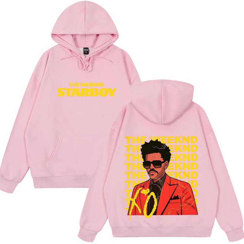 Rapper The Weeknd Fashion Cover Print Hoodie Men Women Pop Musicvintage Pullover Loose Casual Hip Hop Streetwear Hoodie