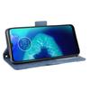 Case for Motorola MOTO G8 Power Lite Cover Adjustable Detachable Card Holder Magnetic closure Leather Wallet Case - Blue