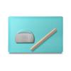 3-teiliges Set: Antihaftbeschichtetes Silikon-Knet-, Roll- und Hackpad zum Backen