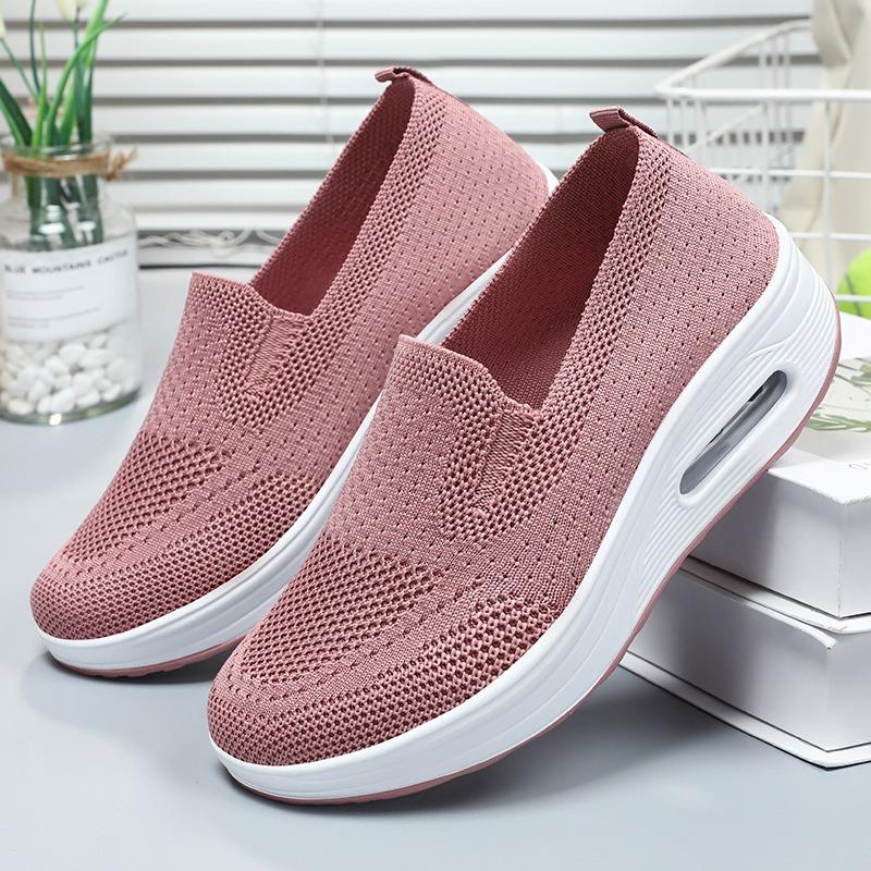 Women Vulcanized Shoes Spring New Fashion Women Slip On Rocking Shoes Thick Soled Air Cushion Casual Shoes for Women