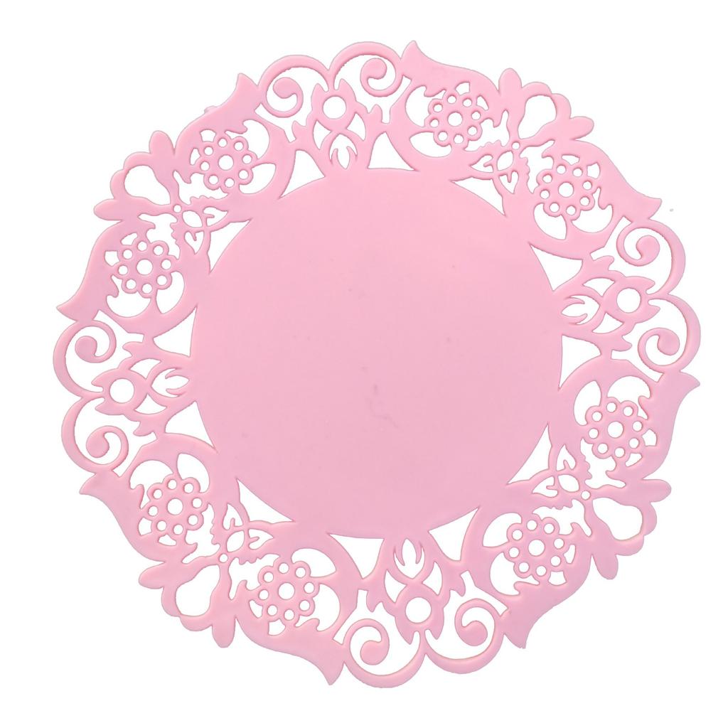 Spitze Blume Untersetzer Silikon Teetasse Matten Pad Isolierung Platzset LAU