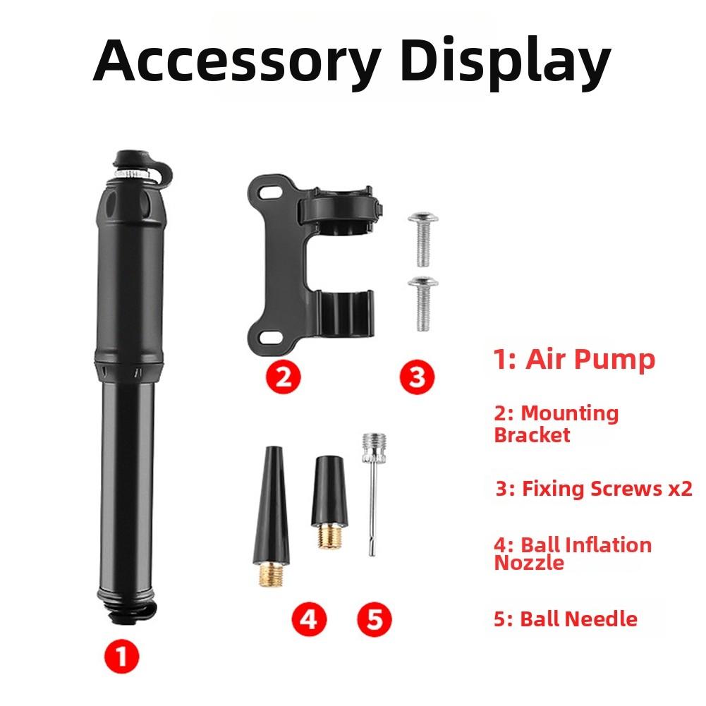 

Portable Tire Pump High Pressure Pump Cycling Commute AS SHOWN Aluminum Alloy Body Flexible Hose Design Max 100 PSI China Mainland