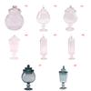 1/12 Dollhouse Miniature Glass Jar Retro Gummy Candy Biscuit Jar Bottle Modle Toy Kitchen Furniture Doll House Decor Accessoires