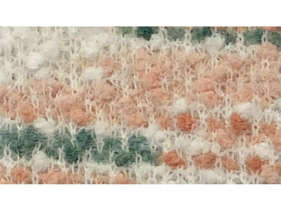 Material textil pentru pulover cu ace groase, cu model hortensie, toamnă/iarnă 2024, în stil parfumat, care se învârte în culori vii