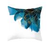45x45cm Light Luxury Blue Abstract Print Throw Pillow Cover Sofa Cushion  Marble Stripe   Home Decor