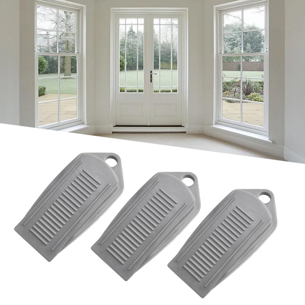Door Stop Door Stopper Anti-collision Stopper Door Rear Retainer Reusable Shock Absorbent Wedge Doorstops Nail-free Waterproof