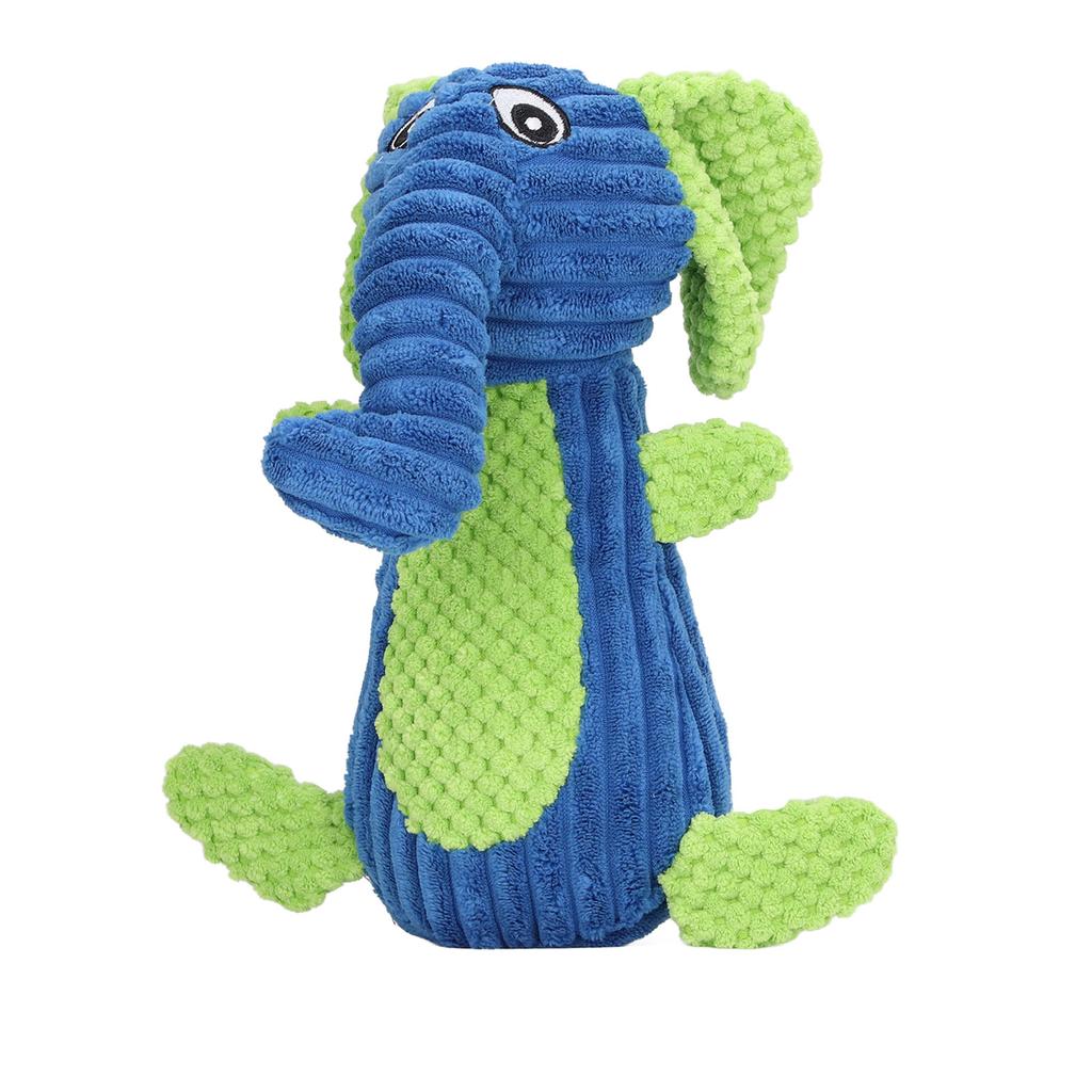 Squeaky Dog Toy Lovely Bite Resistant Interactive Puppy Teething Toys Stuffed Pet Toys Elephant