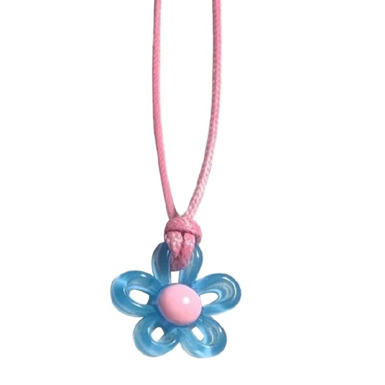 Flower Pendant Necklace Bohemian Dopamine Hollow Flower Pendant Choker Jewelry