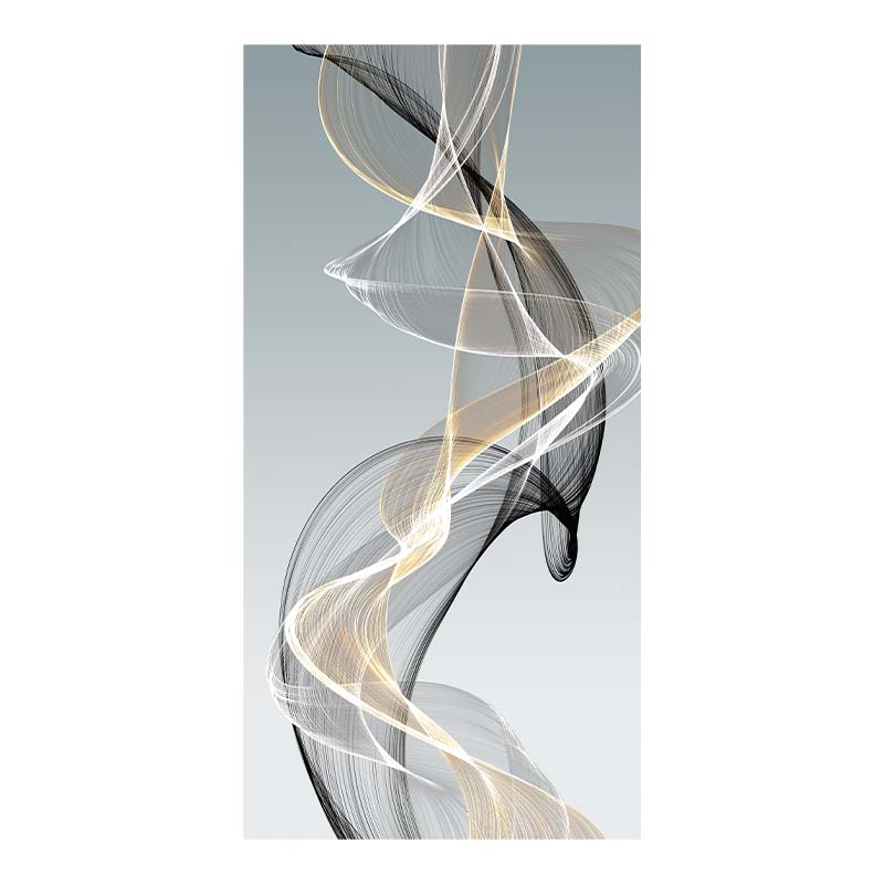 

Роскошная абстрактная картина на холсте с лентами, постеры и принты, скандинавские настенные картины для гостиной, спальни, современный домашний декор 20x40cm NoFrame