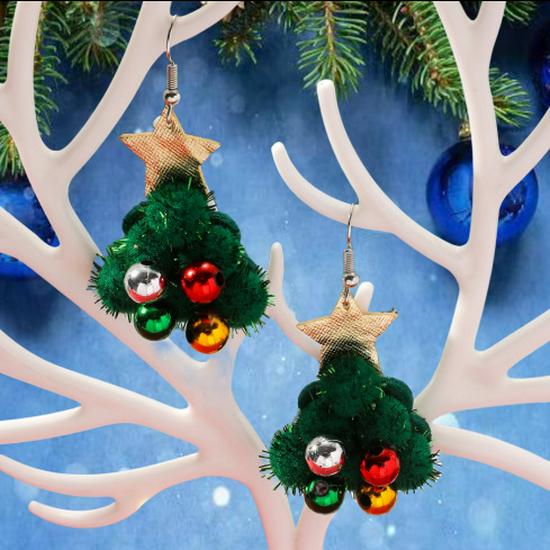 

2023 Festive Elk Christmas Tree Earrings: Creative & Cute Jewelry for Women