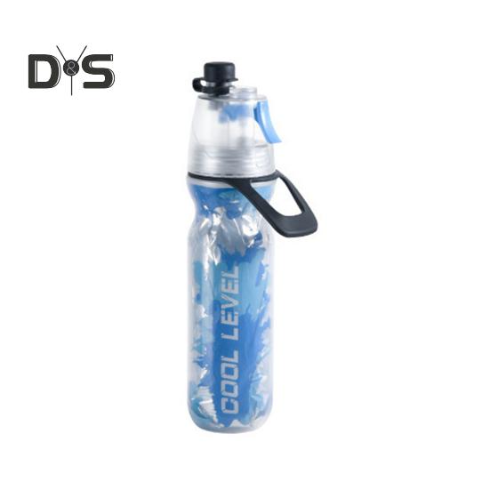500ML Sports Water Bottle Insulated Bike Water Bottle with Spray Mist Portable Leak-Proof Cold Water Bottle for Gym Cycling Climbing