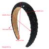 Koreanische Mode Schwamm Breite Kante Strass Voll Diamant Super Flash Stirnband Vielseitiges High-End Haaraccessoire