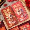 6pcs/set Cartoon New Year Red Envelopes Snake Pattern Coin Money Bags  Chinese New Year
