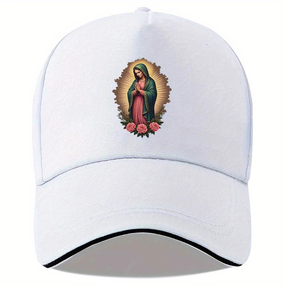 Our Lady of Guadalupe Baseball Cap Virgin Mary Religious Graphic Adjustable Sport Hat Unisex Outdoor