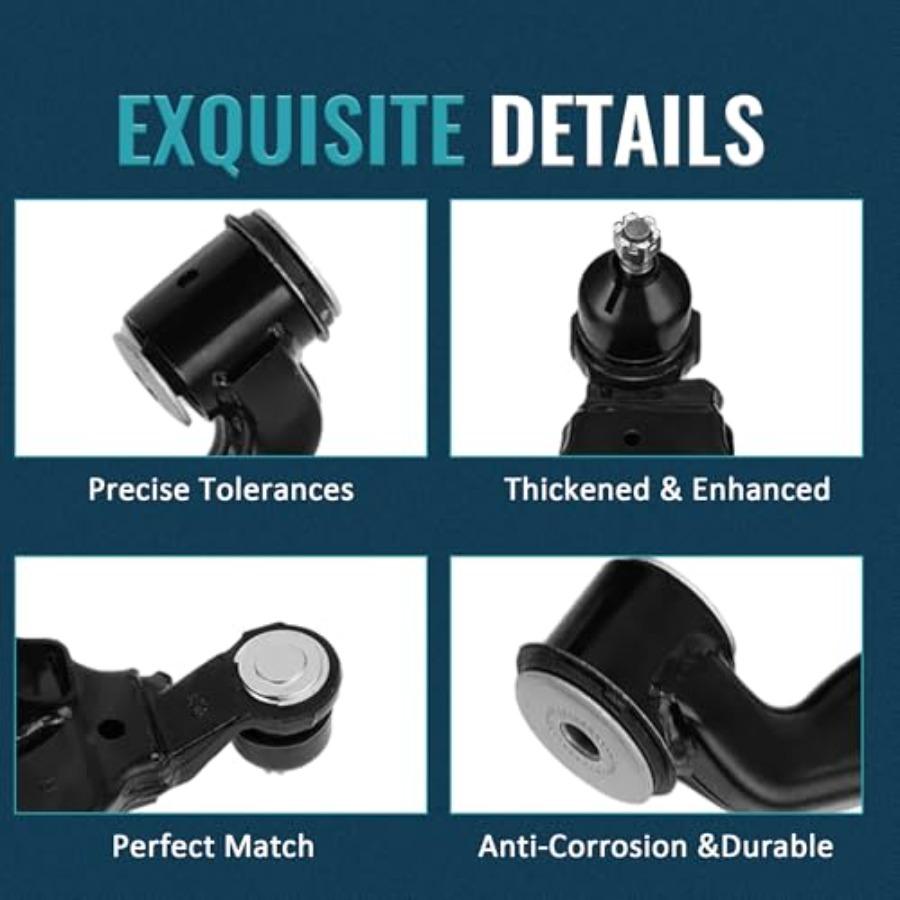 Front Lower Control Arm w Ball Joints Suspension Kit for Toyota Tacoma 20052015 4WD Base RWD Pre Runner 2.7L 4.0L Heavy Duty Of