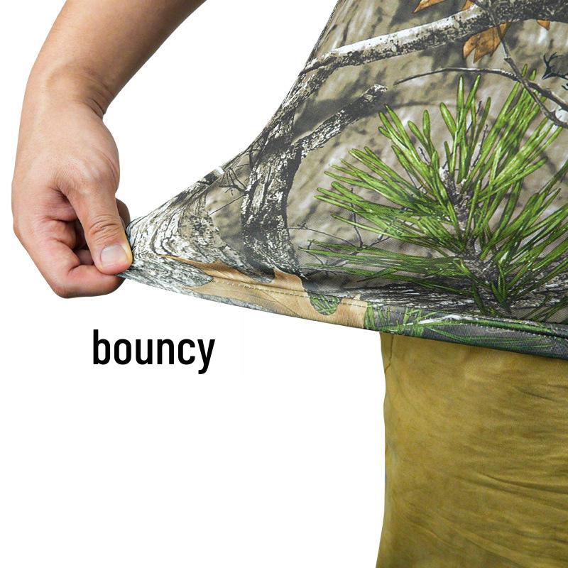 Men's Quick Dry Camouflage T-Shirt for Birdwatching, Photography, and Outdoor Activities