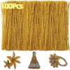 100Pcs Glitter Sparkle Craft Pipe Cleaners Multicolored Fuzzy Sticks Pipe Cleaners Bulk  DIY Crafts