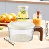 Draining Basket Home Use with Handle Reusable Kitchen Vegetable Basket Keeper Container for Grapes Vegetables Strawberry Fruits