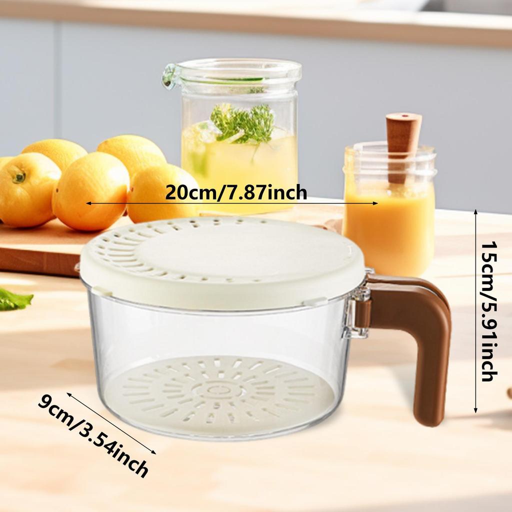 Draining Basket Home Use with Handle Reusable Kitchen Vegetable Basket Keeper Container for Grapes Vegetables Strawberry Fruits