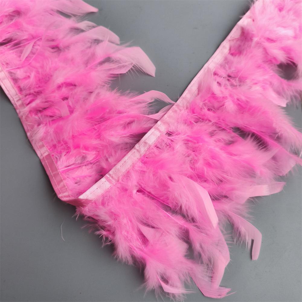 Turkey Feather Trim for Stage Costumes and DIY Decorations