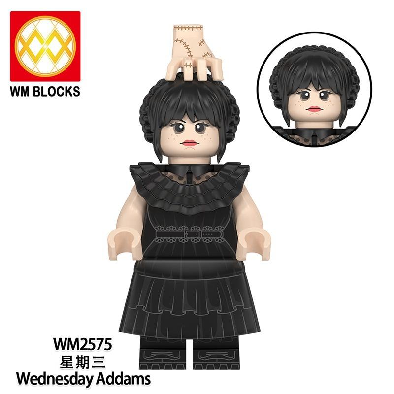 Kf1907 Wm2574 Wm2575 American Drama Wednesday Adams Building Block Figurine Toy