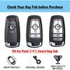 Car Key Fob Cover,Compatible with Ford F-150 F-250 F-350 Ecosport Edge Explorer Fusion Mustang Key Fob Silicone TPU Protective Case Holder Shell Wih