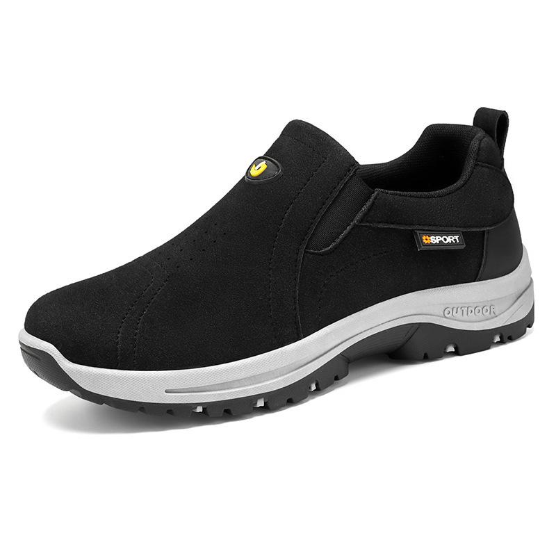 Shoes Men's Spring New Large-size Men's Shoes Solid Color Versatile Elderly Shoes Soft-soled Walking Casual Shoes