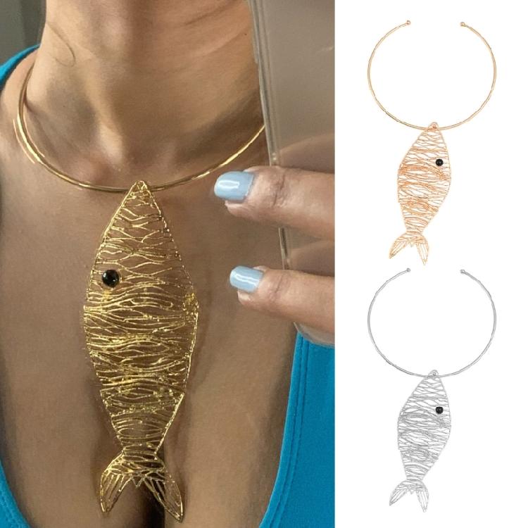 Fish Studs Earrings/Necklace Female Ear Studs/Choker Women Jewelry for Party