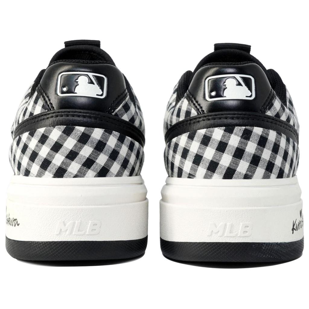 MLB Chunky Liner Slip Resistant Low top Skateboard Shoes Unisex Black White 3ASXCA12N-50WHS(Team113- BOX)