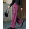 Demana Autumn Warm Chenille Pleated Wide-Leg Casual Pants