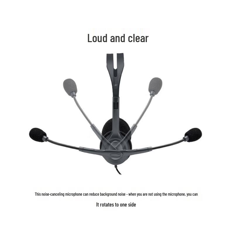 Logitech H111 Wired Over-Ear Stereo Headset