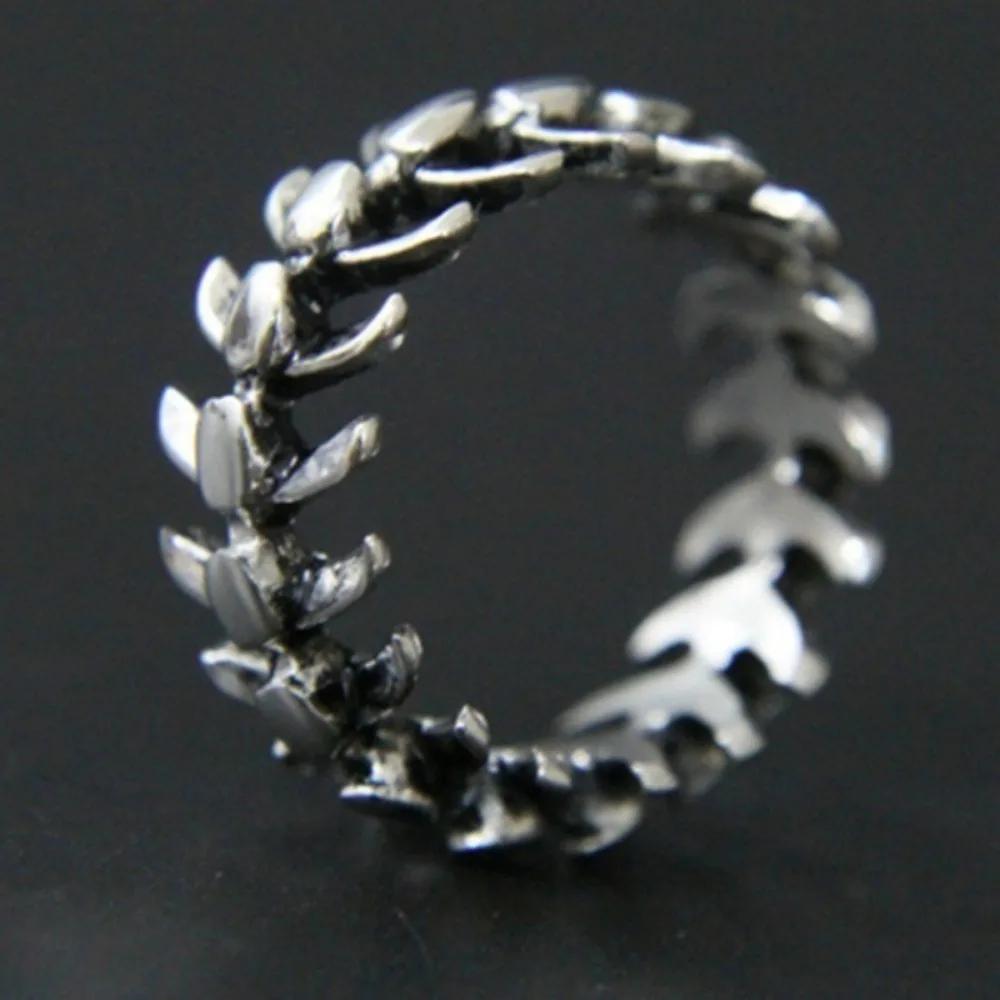 New Trend Retro Simple  Gothic Alloy Fish Bone Men's Ring Personalized Punk Hip Hop Men's Ring Gift FingerRingAccessories