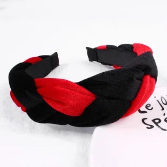 Fasce per Capelli Grandi in Velluto Intrecciato a Torsioni Parrucca Intrecciata Fascia per la Testa a Treccia Larga Accessori per Capelli Donna