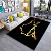 1PC Alfombra de pista internacional F1 Nurburgring para sala de estar, dormitorio, mesita de noche, baño, alfombrilla de suelo, alfombra de área para el hogar, alfombras, decoración de habitación