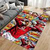 Sports Area Rug, Cristiano Ronaldo Man Utd Vodafone Comic Pop Art Poster, Fan Cave Decor, Non-Slip Mat