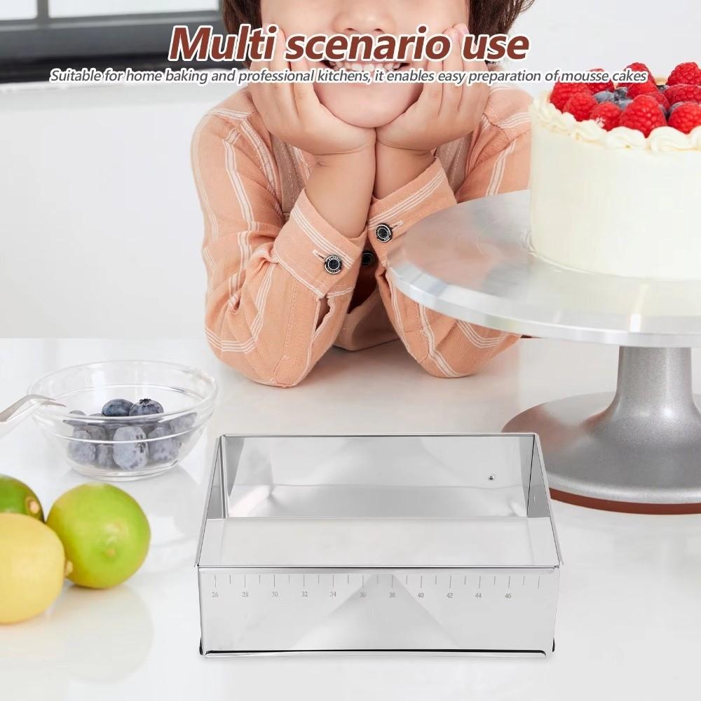 DIY Edelstahl Backform Rostfrei Mousse Kuchenring Dessert Backform Küche