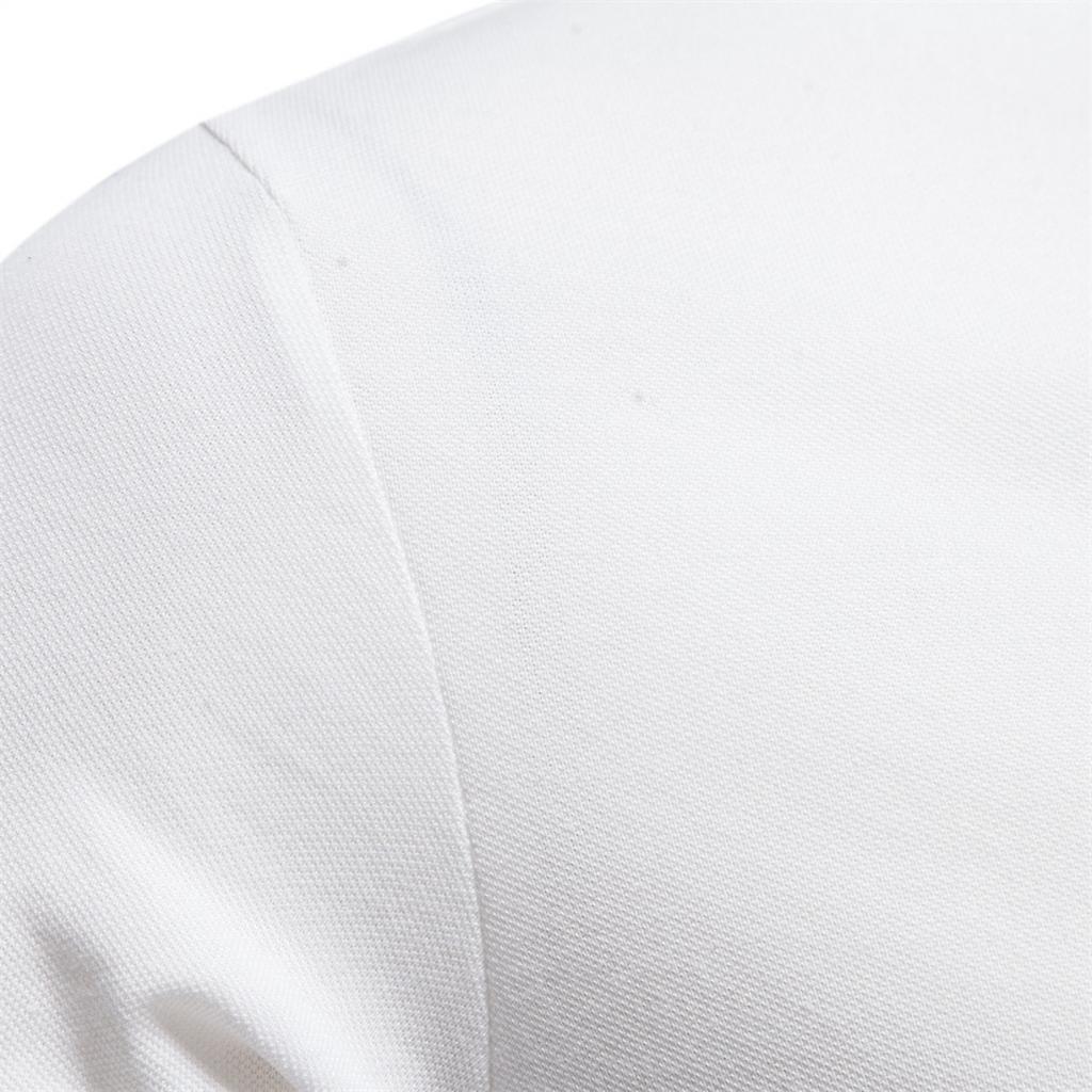Hochwertiges einfarbiges kurzärmeliges Polo-Shirt für Herren, 70% Baumwolle, mit Hirsch-Stickerei, Europäische Größe, Basic Sommer-Freizeit-Oberteil