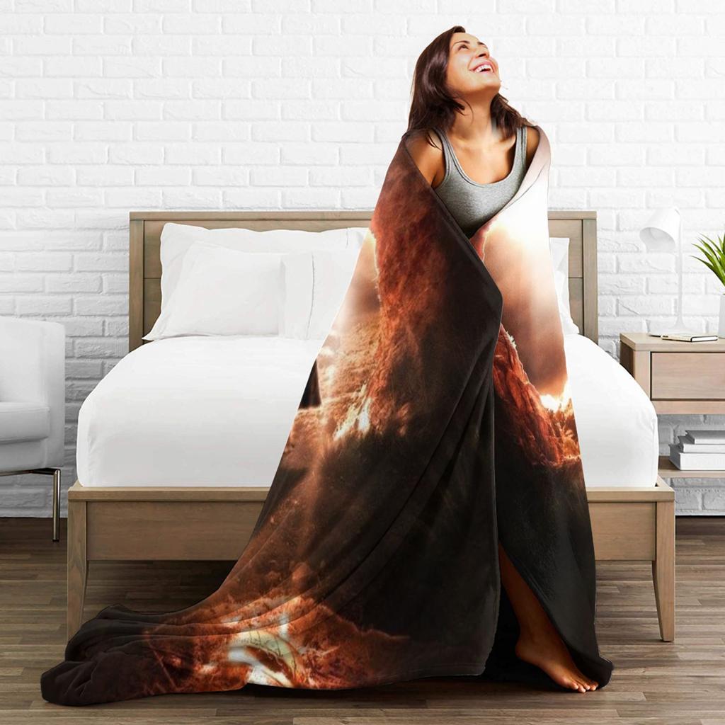Lords Rings Blanket Multi-size Warm Cozy Fluffy  Throw Blankets for Sofa Couch and Bed