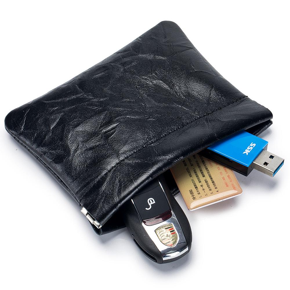 Exquisite Spring Clip Mini Storage Bag for Earphones, Lipstick, and Coins