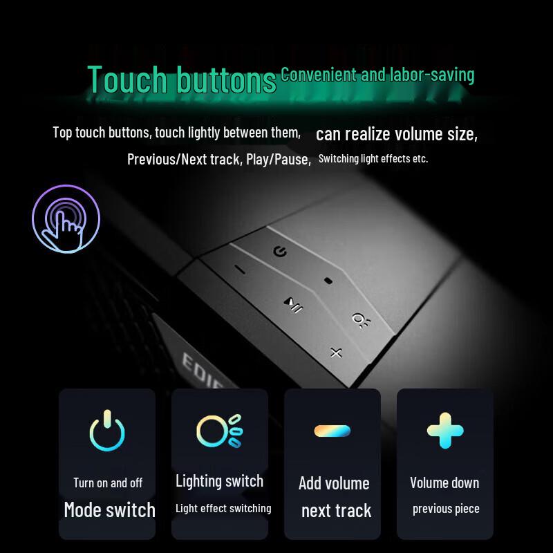 Edifier M25 Bluetooth Gaming Desktop Speakers with RGB Lighting