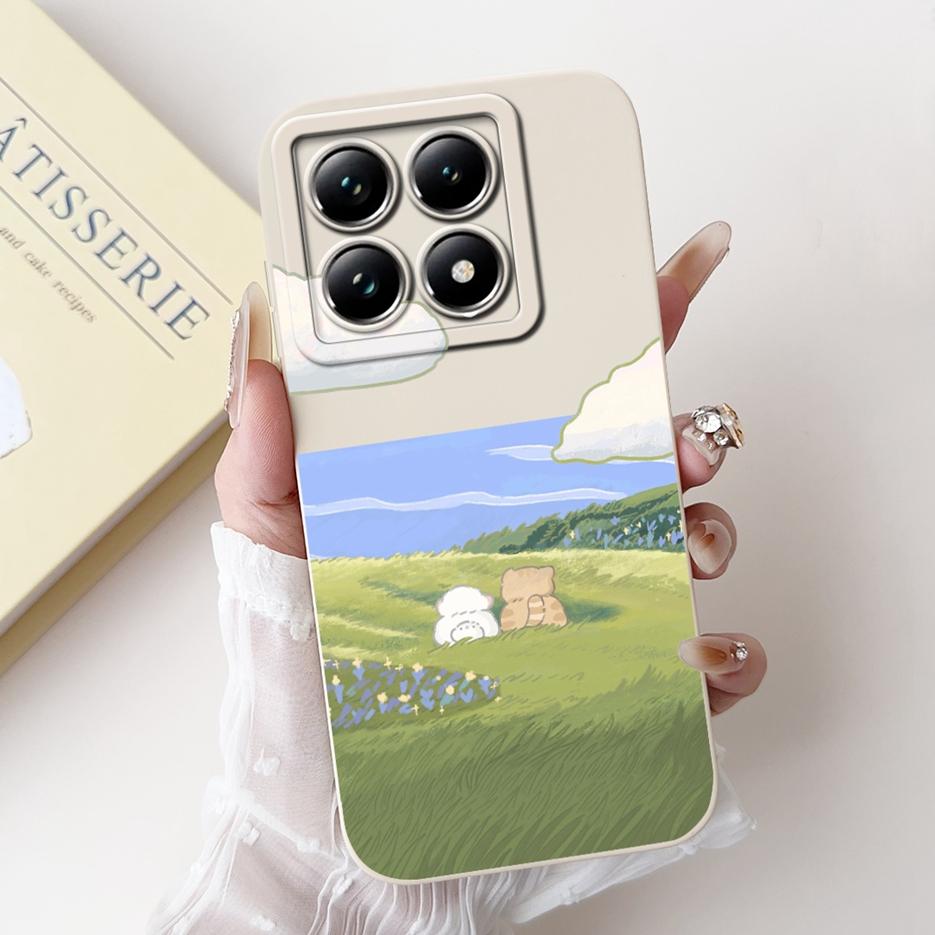 Für Xiaomi Mi 14T Pro Hülle Einzigartige Bonbon-Lackierte Abdeckung Stoßfeste Handyhülle Für Xiaomi 14T Pro Mi14T 5G Weiche Hüllen Hülle Stoßfänger