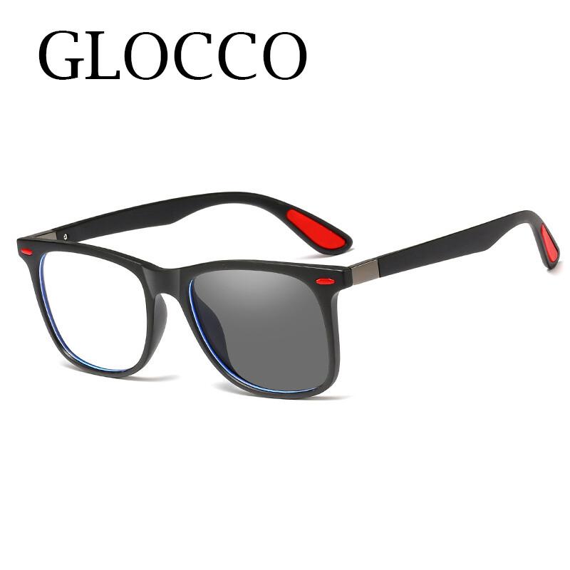 Photochromic TR90 Anti Blue Light Glasses for Men UV400 Protection Fashionable Driving Eyewear Optical Prescription Frame